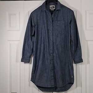 The North Face blue denim tunic shirt dress